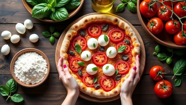 pizza with visible ingredients