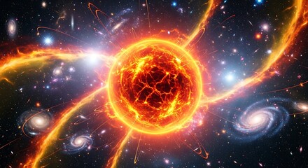 Cosmic Explosion - A Celestial Spectacle.