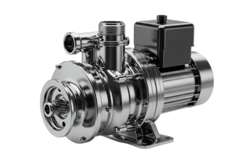 輝く金属製ポンプ精密機械写実的描写