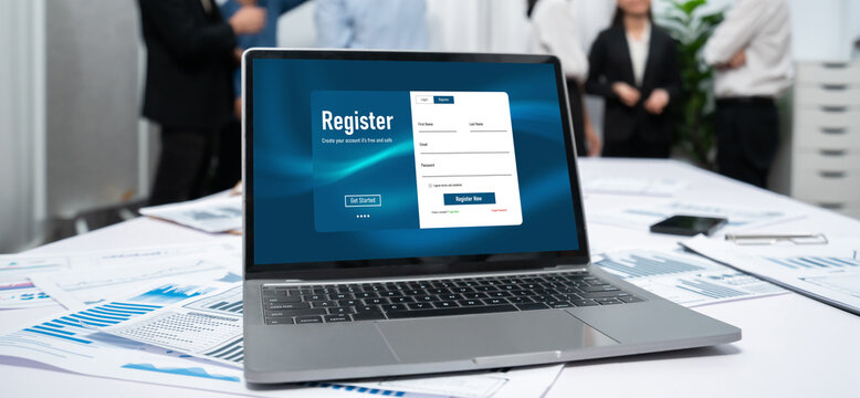 Online registration form for brisk form filling on the internet website