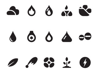 Abstract Energy & Fuel Icons – Renewable & Fossil Power Vector Set – Vol.1