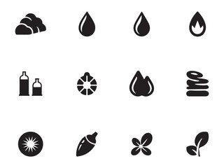 Abstract Industrial Energy & Fuel Icons – Oil, Gas & Electricity Vector Collection – Vol.8