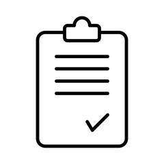 Survey Clipboard Answer Checklist Icon Vector.