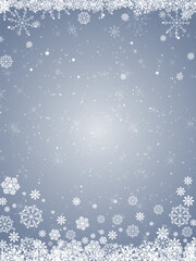 Black-White grunge Christmas background, Christmas wishes background, Winter Snowfall Christmas background, Flying snow flakes and stars on winter Black-White background. snowflake template.