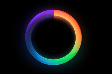 Vibrant glowing circle graphic