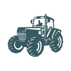 Robust agricultural tractor powerful vehicle for farming operations and countryside work