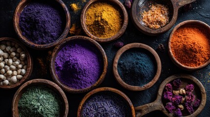 Vibrant Spices and Herbs Collection: A Culinary Rainbow