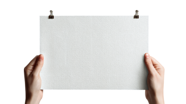 Vintage postcard halftone poster mockup isolated on transparent background 