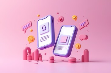 vector illustration of a mobile phone