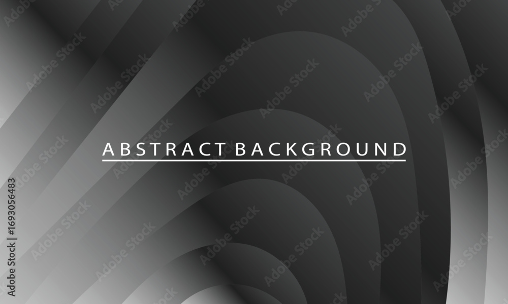 Poster abstract gray gradient waves background design
