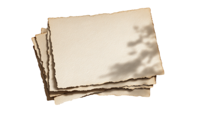 Vintage postcard halftone poster mockup isolated on transparent background 