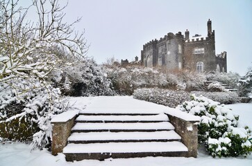 winter in the park demesne garden Birr ireland