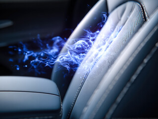 Futuristic energy transfer between car seats and interior