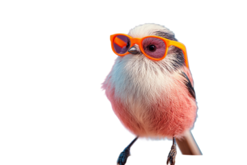 Stylish Bird with Colorful Shades