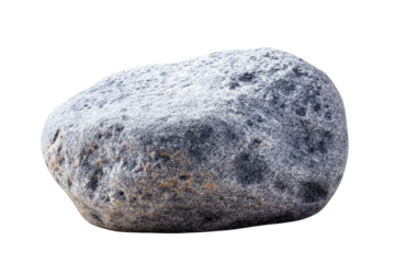 A single weathered grey green stone with a rough texture.