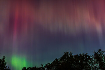 Nothern Lights in Hamilton park, Ancaster, Soutthern Ontario, Canada