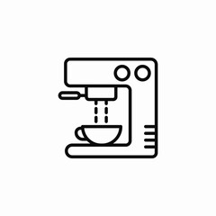 espresso coffee machine  icon sign vector