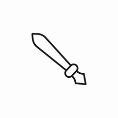flat painting knife icon sign vector