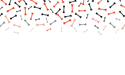 Falling Bones Halloween Border 