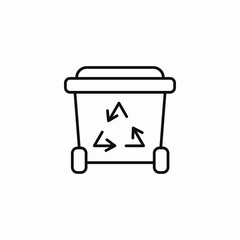recycling bin icon icon sign vector