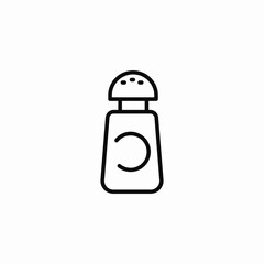 salt shaker icon icon sign vector