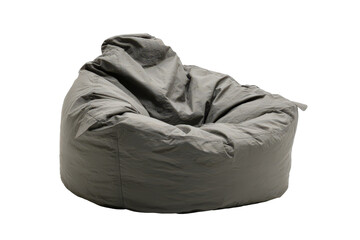 Comfortable olive green beanbag chair for lounging and relaxation.
