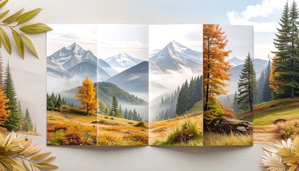 Mountain Autumn Panorama Brochure