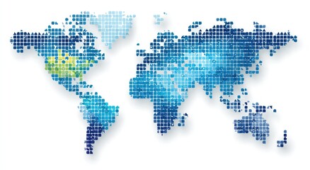 Fototapeta premium World map graphic
