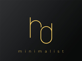 HD Minimalist Logo with Interlocking Shapes on Solid Black Background. A clean and modern minimalist logo design.