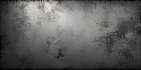 Dark, vintage, and aged metal grunge texture with a rough concrete background