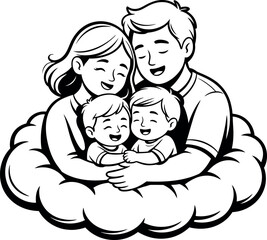 Abstract minimalist black and white design element for modern backgrounds