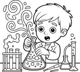 Architectural Column Outline Icon Symbol of History and Culture