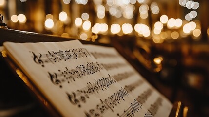Musical scores in a church (1)