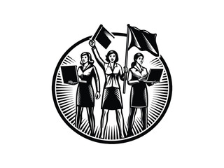 Professional Business Meeting Vector Illustration