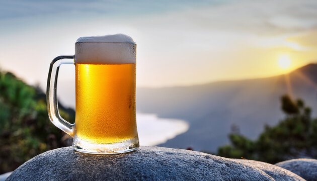 Skol Beer On Aq Grey Rock Outdoors