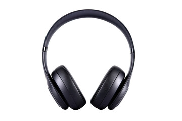 Dark-colored over-ear headphones, top-down view