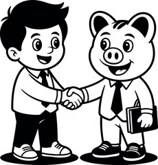 Silhouette of a traditional pilgrim hat in black and white design