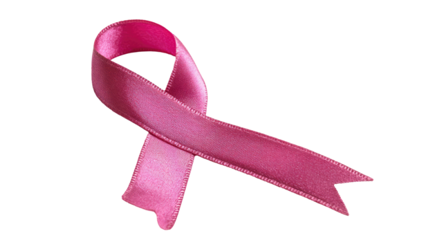Pink ribbon, satin texture, awareness