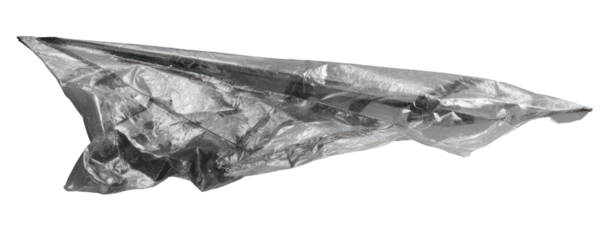 High-angle, grayscale image of an island or landmass.  Detailed texture shows varied terrain.  Outlined by a dashed line