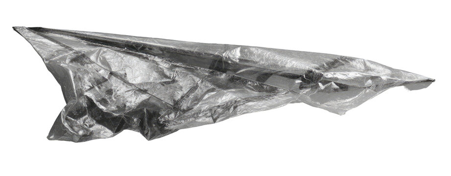 High-angle, grayscale image of an island or landmass.  Detailed texture shows varied terrain.  Outlined by a dashed line