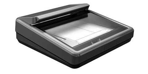 Gray flatbed document scanner