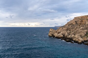 Rocky Coastline and Ocean View