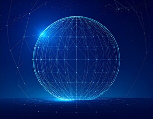 Global Network Sphere Illustration (2)
