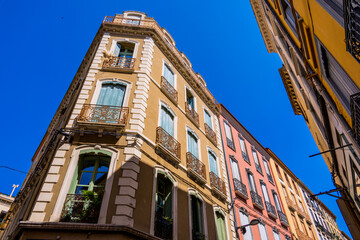 Dans les rues de Perpignan en France