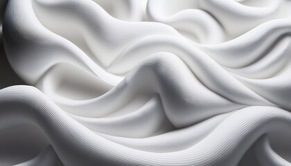 Obraz premium Abstract White Organic Shapes In Soft Focus