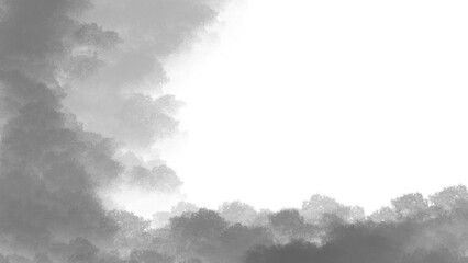 Grey Cloud Edge Atmospheric PNG Illustration