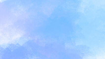 Soft Blue Sky Cloudy Background PNG – Watercolor Style Texture
