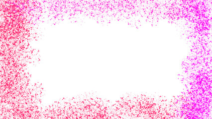 Pink Confetti Glitter Border Frame PNG