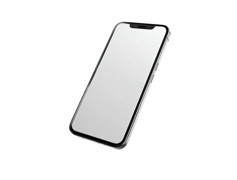 Sleek modern smartphone, blank screen