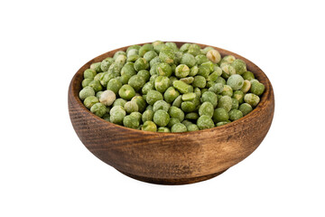 Uncooked, split, green peas background. Dry peas grains. Top view